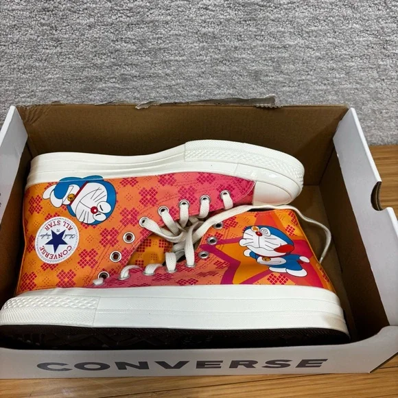 Converse Chuck 70 Hi Doraemon Habanero Gold A15790C Men's 9.5 Limited Edition - Picture 5 of 6